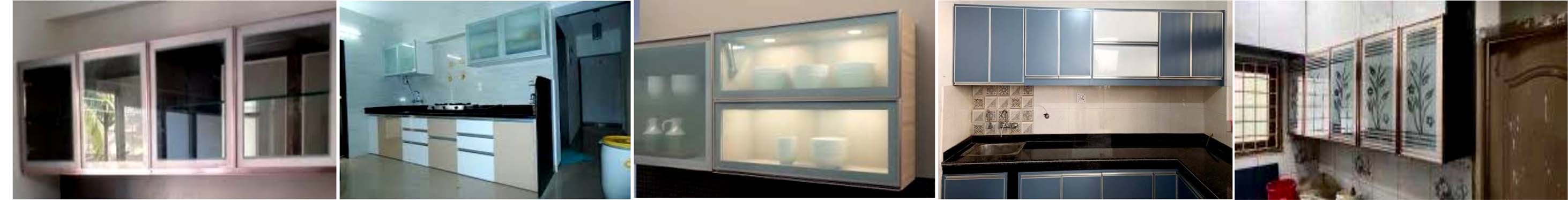 Hyderabad glass fitting and aluminium profile work by Gurudev